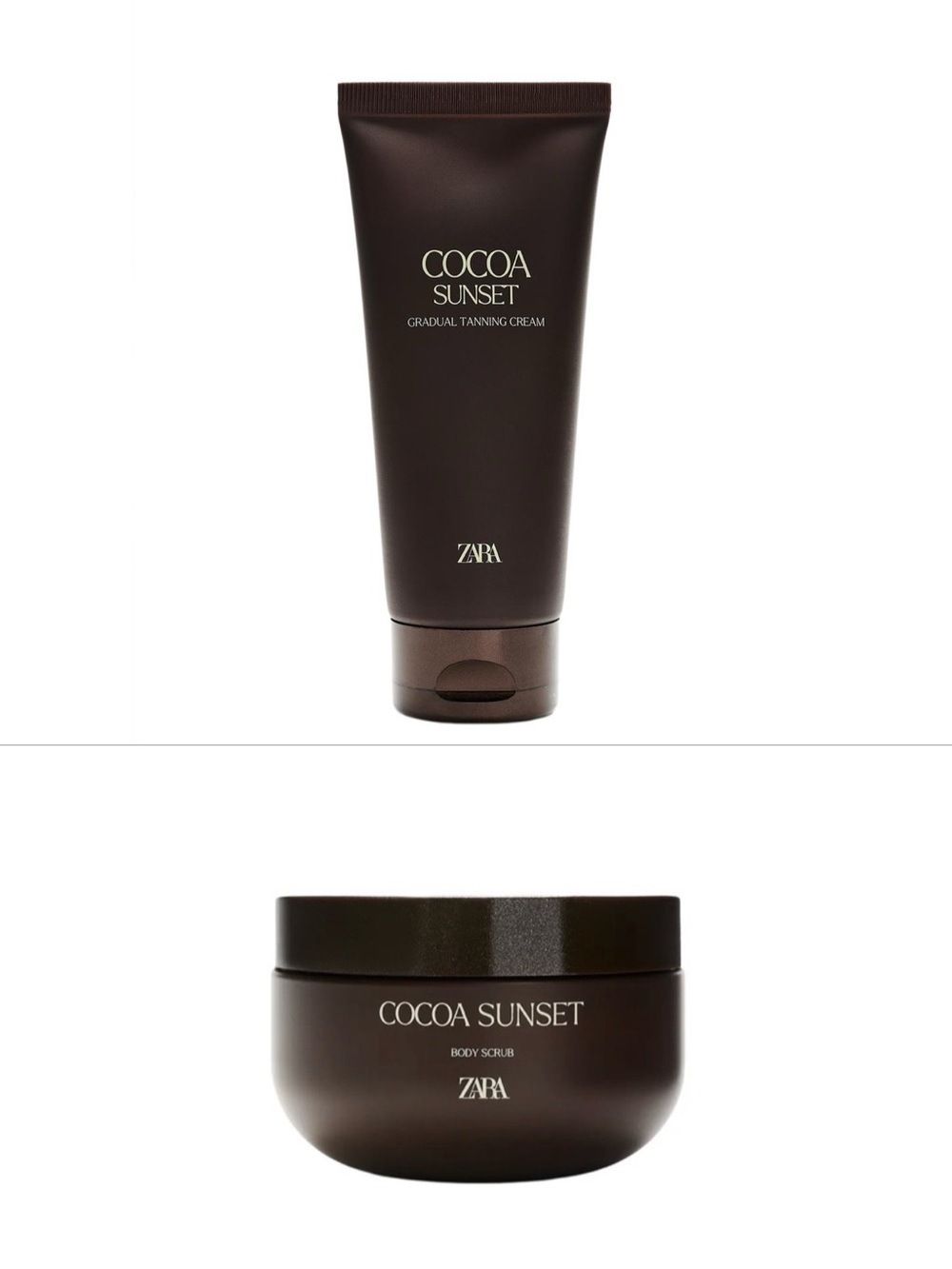 ZARA BODY SCRUB AND TANNING CREAM